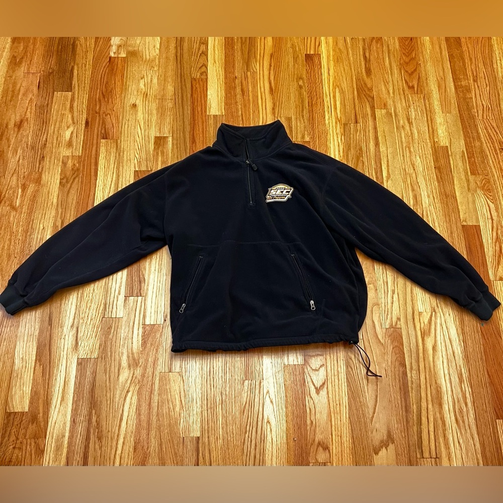 2003 SEC Championship Dr Pepper Men’s Quarter Zip Fleece Jacket XL | Sope Creek